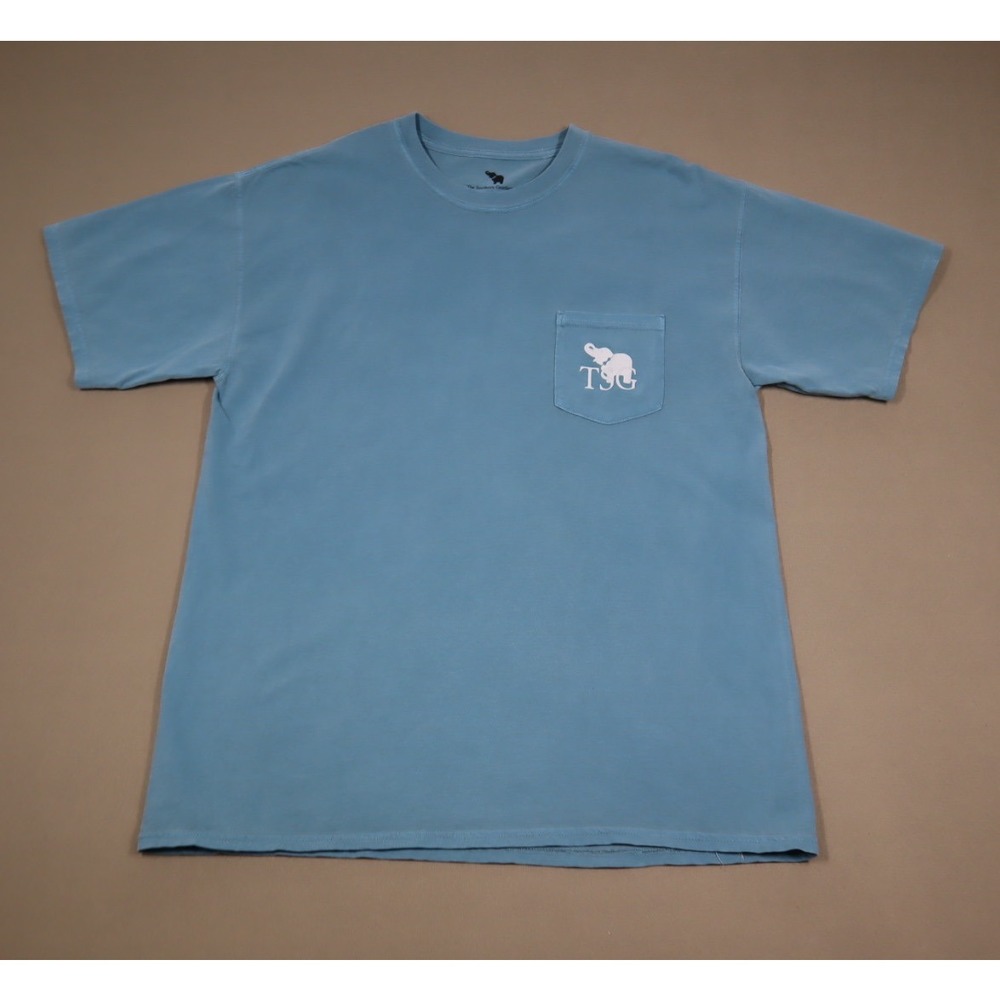 The Southern Gentleman Blue Pocket Tee -‎ Gone Fishing - Size L